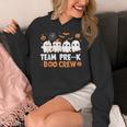 Cute Ghosts Pre-K Boo Crew Teachers Halloween Party Team For Men Women Kids Women's Hoodie, funny design