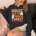 What Are We Doing Today Halloween PE Spooky Teacher Women's Hoodie, Pe Teacher Gifts, funny design