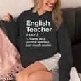English Teacher Definition Back To School First Day Women's Hoodie, English Teacher Gifts, funny design English Teacher Definition Back To School First Day Women's Hoodie, English Teacher Gifts, funny design