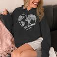 ESL Teacher ESOL Student Cute Heart Shape English Teacher Women's Hoodie, Esl Teacher Gifts, English Teacher Gifts, funny design