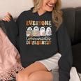 Everyone Communicates Differently Halloween Sped Teacher Women's Hoodie, funny design Everyone Communicates Differently Halloween Sped Teacher Women's Hoodie, funny design