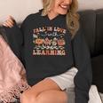 Fall In Love With Learning Autumn Teacher Thanksgiving Women's Hoodie, funny design Fall In Love With Learning Autumn Teacher Thanksgiving Women's Hoodie, funny design