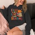Fall In Love With Reading Autumn Thanksgiving Shirt Teacher Women's Hoodie, funny design Fall In Love With Reading Autumn Thanksgiving Shirt Teacher Women's Hoodie, funny design