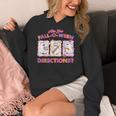 Are You Fall-O-Ween Directions Halloween Teacher Ghost Women's Hoodie, funny design