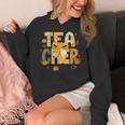 Fall Teacher Pumpkin Coquette Bow Autumn Classroom Women's Hoodie, funny design Fall Teacher Pumpkin Coquette Bow Autumn Classroom Women's Hoodie, funny design