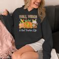 Fall Vibes And That Teacher Life Autumn Thanksgiving Women's Hoodie, funny design Fall Vibes And That Teacher Life Autumn Thanksgiving Women's Hoodie, funny design