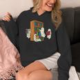 Ghosts Reading Books Teacher Halloween Librarian Boooks Women's Hoodie, funny design Ghosts Reading Books Teacher Halloween Librarian Boooks Women's Hoodie, funny design