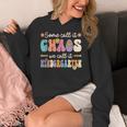 Groovy Some Call It Chaos We Call It Kindergarten Teacher Women's Hoodie, Groovy Teacher Gifts, funny design Groovy Some Call It Chaos We Call It Kindergarten Teacher Women's Hoodie, Groovy Teacher Gifts, funny design