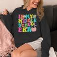Groovy In My Middle School Era Back To School Teacher Women's Hoodie, Groovy Teacher Gifts, funny design