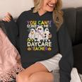 Halloween You Can't Scare Me I'm a Daycare Teacher Ghost Women's Hoodie, funny design