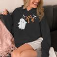 Halloween Music Note Ghost Teacher Fall Musical Instrument Women's Hoodie, funny design Halloween Music Note Ghost Teacher Fall Musical Instrument Women's Hoodie, funny design