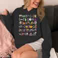 Halloween Nursery Teacher Shirt Halloween Alphabet Women's Hoodie, funny design