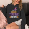 Halloween Teachers This Is My Tired Teacher Costume Women's Hoodie, funny design Halloween Teachers This Is My Tired Teacher Costume Women's Hoodie, funny design
