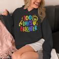 Happy 100th Day Of School 100 Days Brighter Girls Teacher Women's Hoodie, funny design Happy 100th Day Of School 100 Days Brighter Girls Teacher Women's Hoodie, funny design