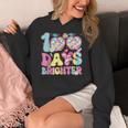 Happy 100th Day Of School 100 Days Brighter Teachers Kids Women's Hoodie, funny design