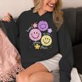 Happy To See Your Face Teacher Flower Back To School Women's Hoodie, funny design
