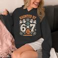 Haunted By 6x7 Math Teacher Halloween Pun Women's Hoodie, funny design Haunted By 6x7 Math Teacher Halloween Pun Women's Hoodie, funny design
