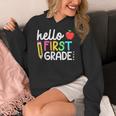 Hello First Grade Team 1st Grade Back To School Teacher Kids Women's Hoodie, First Grade Teacher Gifts, funny design Hello First Grade Team 1st Grade Back To School Teacher Kids Women's Hoodie, First Grade Teacher Gifts, funny design