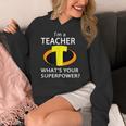 I'm a Teacher What's Your Superpower Teacher Women's Hoodie, funny design I'm a Teacher What's Your Superpower Teacher Women's Hoodie, funny design
