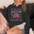 Instructional Assistant Because Teacher Need Hero Learning Women's Hoodie, funny design