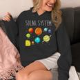 Kids Solar Systems Cute Planets Space Science Teacher School Women's Hoodie, Science Teacher Gifts, funny design