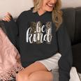 Be Kind Women Inspirational Teacher Animal Print Women's Hoodie, funny design Be Kind Women Inspirational Teacher Animal Print Women's Hoodie, funny design