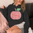 Kindergarten Apple Word Art For Teachers & Students Women's Hoodie, funny design Kindergarten Apple Word Art For Teachers & Students Women's Hoodie, funny design