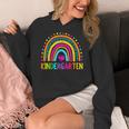 Kindergarten Rainbow Girls Boys Teacher First Day Of School Women's Hoodie, funny design Kindergarten Rainbow Girls Boys Teacher First Day Of School Women's Hoodie, funny design