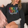 Kindergarten Squad Team Crew Teacher Back To School Women's Hoodie, funny design Kindergarten Squad Team Crew Teacher Back To School Women's Hoodie, funny design
