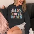 Kiss Your Brain Teacher Inspire Educate Groovy Retro Vintage Women's Hoodie, Groovy Teacher Gifts, funny design Kiss Your Brain Teacher Inspire Educate Groovy Retro Vintage Women's Hoodie, Groovy Teacher Gifts, funny design