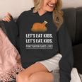 Let's Eat Kids Grammar For Thanksgiving Teacher Women's Hoodie, funny design Let's Eat Kids Grammar For Thanksgiving Teacher Women's Hoodie, funny design
