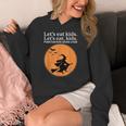 Let's Eat Kids Punctuation Saves Live Witch Grammar Teacher Women's Hoodie, funny design