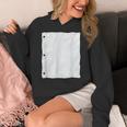 Lined Paper Notebook Halloween Costume For Students Teachers For Men Women Kids Women's Hoodie, funny design