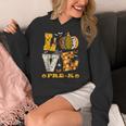 LOVE Pre-K Pumpkin Teacher Student Halloween Costume Women's Hoodie, funny design