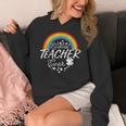 Luckiest Teacher Ever Rainbow- St Patricks Day Teacher Women's Hoodie, funny design Luckiest Teacher Ever Rainbow- St Patricks Day Teacher Women's Hoodie, funny design