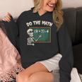 Do The Math 67 Meme Joke Halloween Skeleton Math Teacher Women's Hoodie, funny design