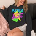 Math Is Radical Retro 80s Vintage Algebra Teacher Women's Hoodie, funny design