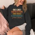 Math Teacher Cute Be Like Subtraction And Make A Difference Women's Hoodie, funny design