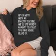 Never Mess With An English Teacher Back To School Women's Hoodie, English Teacher Gifts, funny design Never Mess With An English Teacher Back To School Women's Hoodie, English Teacher Gifts, funny design