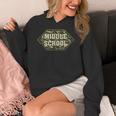 Middle School Camo Retro Back To School Teachers Women's Hoodie, funny design Middle School Camo Retro Back To School Teachers Women's Hoodie, funny design