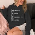 Mistakes Allow Thinking To Happen School Math Teacher Women's Hoodie, funny design