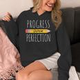 Motivational Progress Over Perfection Back To School Teacher Women's Hoodie, funny design Motivational Progress Over Perfection Back To School Teacher Women's Hoodie, funny design