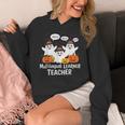 Multilingual Learner Teacher Spooky Halloween ESL Teacher Women's Hoodie, Esl Teacher Gifts, funny design