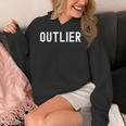 Outlier Statistics Teacher Statistics Data Science Men Women Kids Women's Hoodie, Science Teacher Gifts, funny design