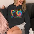 P Is For Preschool Tie Dye Back To School Teacher Men Women Girls Kids Women's Hoodie, funny design P Is For Preschool Tie Dye Back To School Teacher Men Women Girls Kids Women's Hoodie, funny design