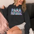Paraprofessional Groovy Back To School Cute Teachers Women Women's Hoodie, funny design Paraprofessional Groovy Back To School Cute Teachers Women Women's Hoodie, funny design