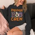 Preschool Boo Crew Preschool Halloween Teacher Women's Hoodie, funny design