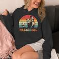 Preschool Panda Back To School Teacher Student Women's Hoodie, funny design