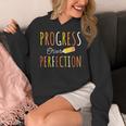 Progress Over Perfection Teacher Pencil Back-To-School Women's Hoodie, funny design Progress Over Perfection Teacher Pencil Back-To-School Women's Hoodie, funny design