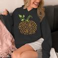 Pumpkin Music Notes Fall Teacher Autumn Halloween Women's Hoodie, funny design